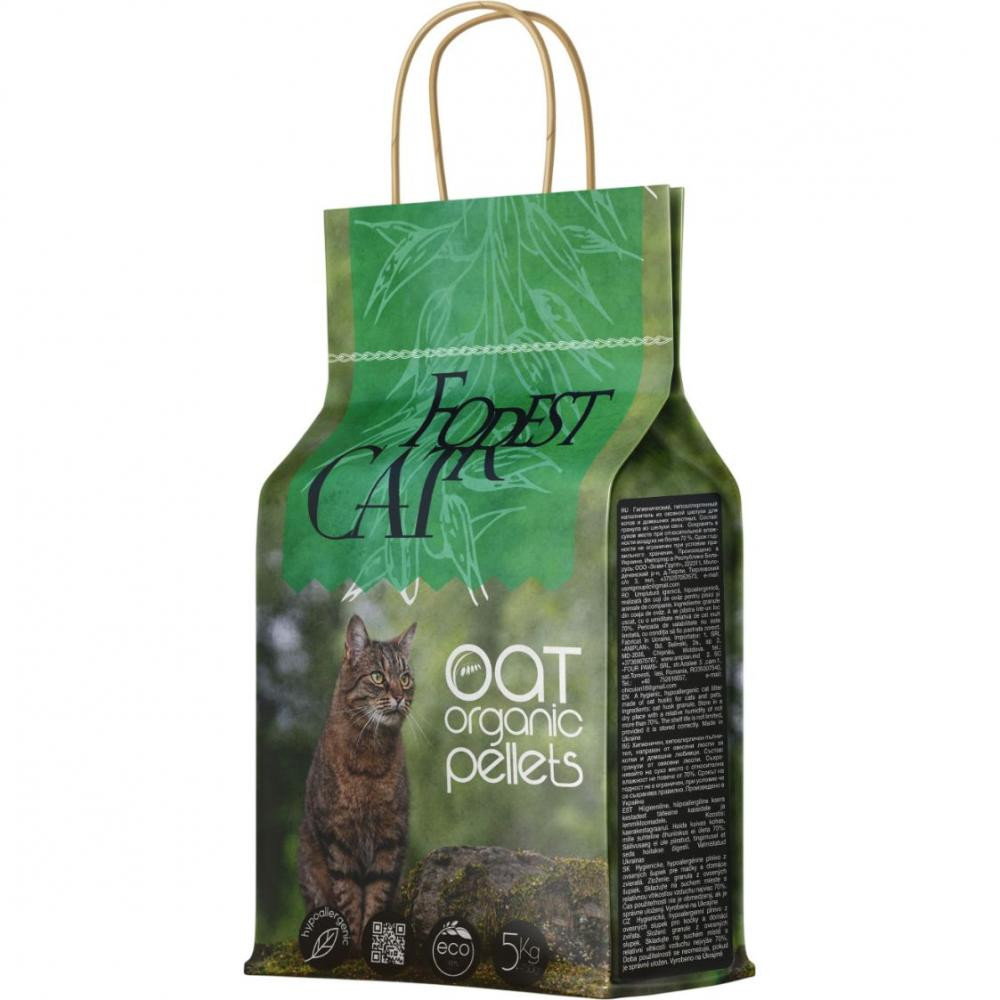 Forest Cat Oat Organic Pellet вівсяний 5 кг (4841046001431) - зображення 1