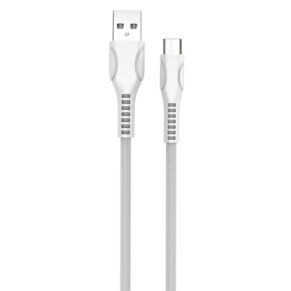 ColorWay USB/Micro-USB Line Drawing White 1m (CW-CBUM028-WH) - зображення 1