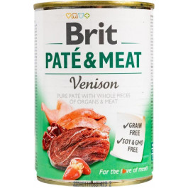   Brit Pate & Meat Venison 400 г (8595602530328)