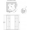 Lidz Latwa SC90x90.SAT.HIGH.GR (LLSC9090SATHIGHGR2) - зображення 2