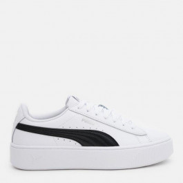   PUMA Жіночі кеди низькі  Vikky Stacked L 36914307 38.5 (5.5UK) 24.5 см  White- Black (4060979936621)