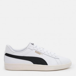   PUMA Чоловічі кеди низькі  Smash 3.0 L 39098703 47 (12UK) 31 см White-Black-Gold-Frosted Ivory (406545240