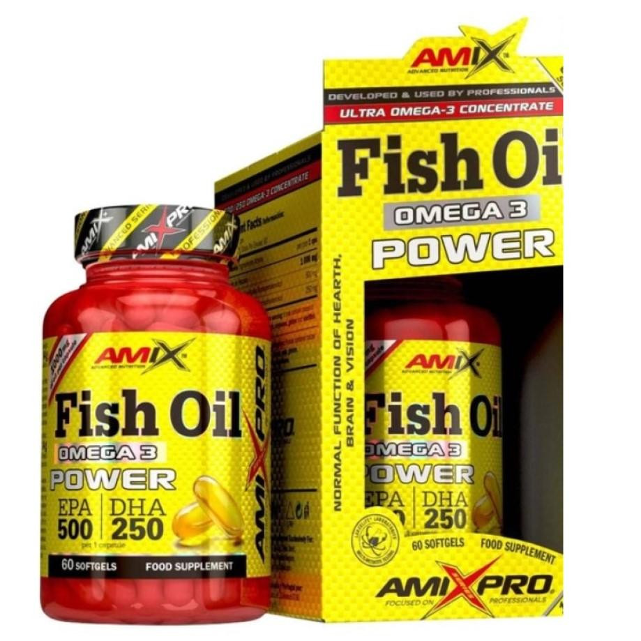 Amix Pro Fish Oil Omega 3 (500 мг/250 мг) 60 софт гель (8594060007816) - зображення 1