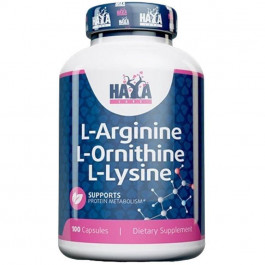   Haya Labs L-Arginine / L-Ornithine / L-Lysine 100 caps