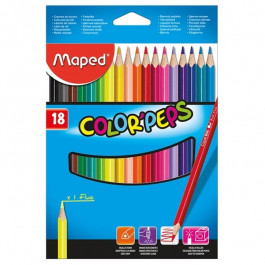   Maped Карандаши цветные Color Peps Classic 18 цветов MP.183218