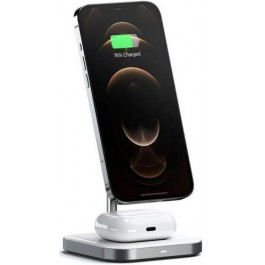   Satechi Aluminum 2 in 1 Magnetic Wireless Charging Stand Space Grey (ST-WMCS2M)