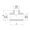 Alfa-Plast Тройник PPR 25х20х25 (APRETE2520X) - зображення 2