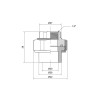 Thermo Alliance Сгон "Американка" PPR  20х1/2" ВР (DSI001) - зображення 2