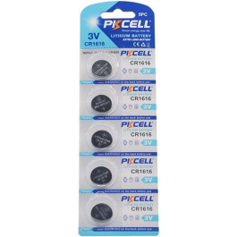   PKCELL CR-1616 bat(3B) Lithium 5шт (PC/CR1616)