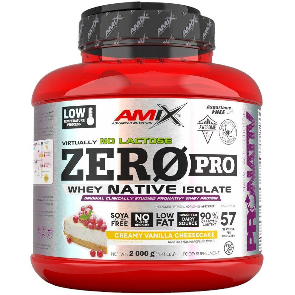 Amix ZeroPro Protein 2000 g /57 servings/ Creamy Vanilla Cheescake - зображення 1