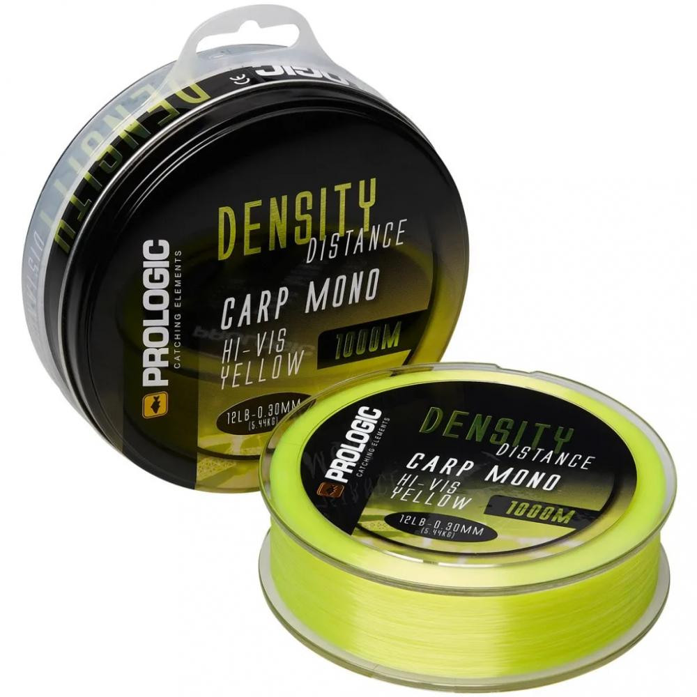 Prologic Density Distance Carp Mono / Hi-Vis Yellow / 0.35mm 1000m 6.8kg - зображення 1