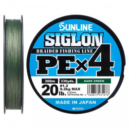   Sunline Siglon PE X4 / Dark Green / #1.2 / 0.187mm 300m 9.2kg