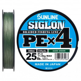   Sunline Siglon PE X4 / Dark Green / #1.5 / 0.209mm 300m 11.0kg