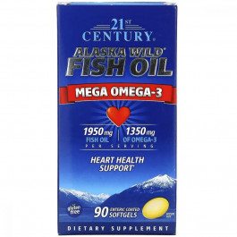   21st Century Wild Fish Oil 1350 мг 90 капсул (CEN27129)