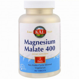   KAL Магний Малат, Magnesium Malate, KAL, 400 мг, 90 таблеток