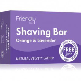   Friendly Soap Shaving Bar Orange & Lavender натуральне мило для гоління 95 гр