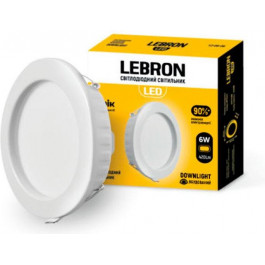   Lebron Стельовий Світлодіодний Світильник Вбудований  L-DR-1241, 12W LED, 900Lm, 4100К (12-08-12)