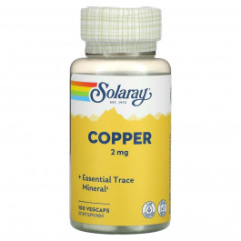   Solaray Copper 2 mg, 100 капсул