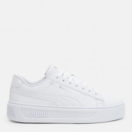   PUMA Жіночі кеди низькі  Smash Platform v3 39075801 37.5 (4.5UK) 23.5 см  White- Silver (4065452641467)