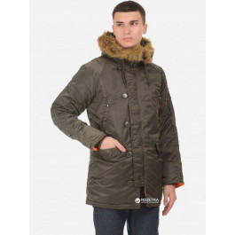   Alpha Industries Парка  Slim Fit N-3B Parka M Replica Grey/Orange