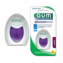   Sunstar GUM Зубная нить  Expanding Floss с эффектом расширения 30 м (0070942302401)