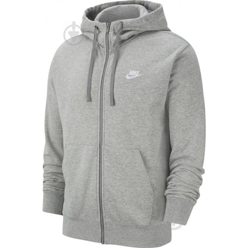 Nike Толстовка  M Nsw Club Hoodie Fz Ft BV2648-063 S Светло-серая (193147704006) - зображення 1