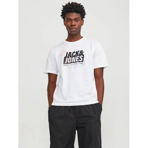 Jack & Jones Футболка бавовняна чоловіча  12252376-13 L Біла (5715505614281) - зображення 1