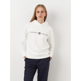   GANT Худі жіноче  Reg Printed Graphic Hoodie 4200756-113 M Біле (7325707467394)