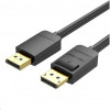 Vention DisplayPort to DisplayPort V1.2 1.5m Black (HACBG) - зображення 1