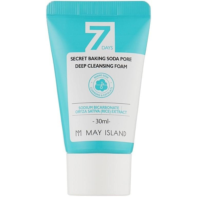 May Island Глубокоочищающая пенка для лица  7 Days Secret Baking Soda Pore Deep Cleansing Foam 30 мл (880951540 - зображення 1