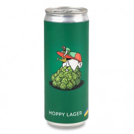   Varvar Пиво  Hoppy lager світле нефільтроване з/б, 0.33 л (4820201011560)