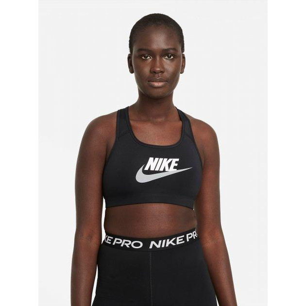 Nike Спортивный топ  W Nk Df Swsh Cb Futura Gx Bra DM0579-010 M Черный (195241990576) - зображення 1