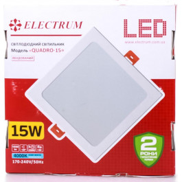   Electrum QUADRO-15W 4000K (B-LD-1819)