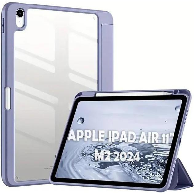 BeCover Чохол-книжка Soft Edge TPU  з кріпленням Apple Pencil для Apple iPad Air 11" M2 2024 Purple (711707) - зображення 1