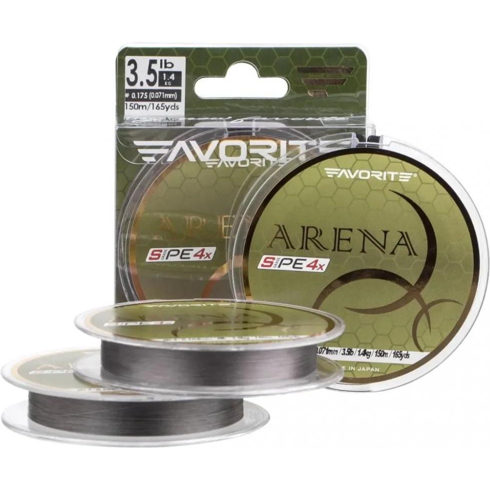 Favorite Arena PE 4x / Silver Gray / #0.2 / 0.076mm 150m 2.1kg - зображення 1