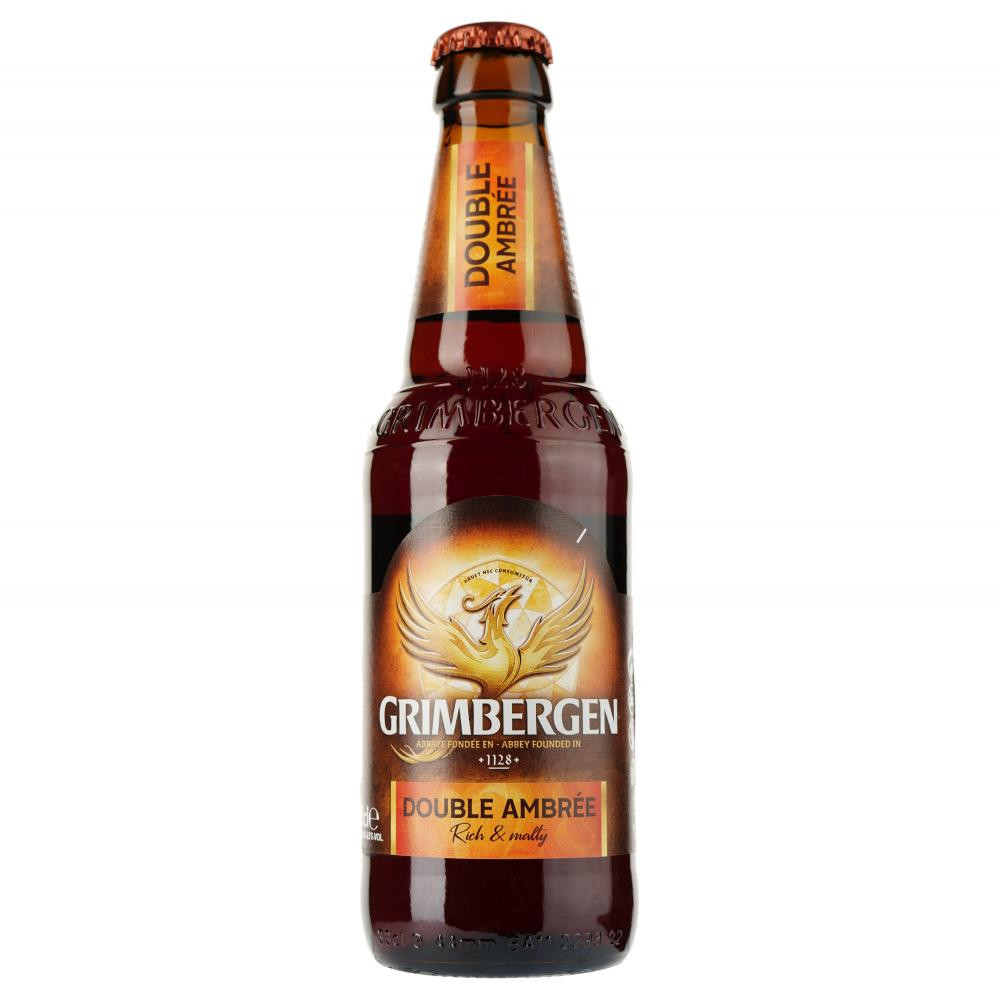 Grimbergen Пиво Грімберген Double Ambree полутемное фильтрованное 6,5% 0,33 л (3080216034645) - зображення 1