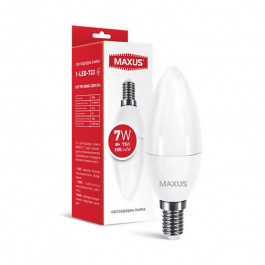   MAXUS LED C37 7W 3000K 220V E14 (1-LED-733)