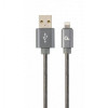 Cablexpert Premium Steel USB/Apple Lightning Gray 2m (CC-USB2S-AMLM-2M-BG) - зображення 1