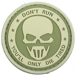   GFC Tactical 3D патч Don't Run Ghost - оливковий (1152203514(GFT-30-006384))