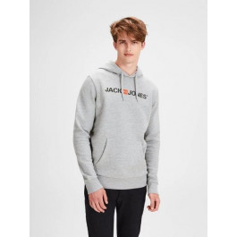   Jack & Jones Худи  12137054 L Light Grey Melange (5713733100354)