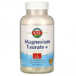   KAL Таурат Магнію 400 мг, Magnesium Taurate+, 180 Таблеток (CAL-61832)