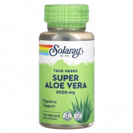   Solaray Супер Алое віра, 8000 мг, Super Aloe Vera, 100 вегетаріанських капс (SOR00123)