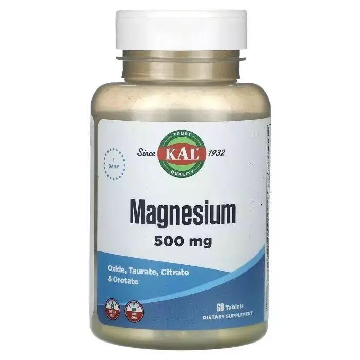 KAL Magnesium 500 mg Магній 60 таблеток - зображення 1