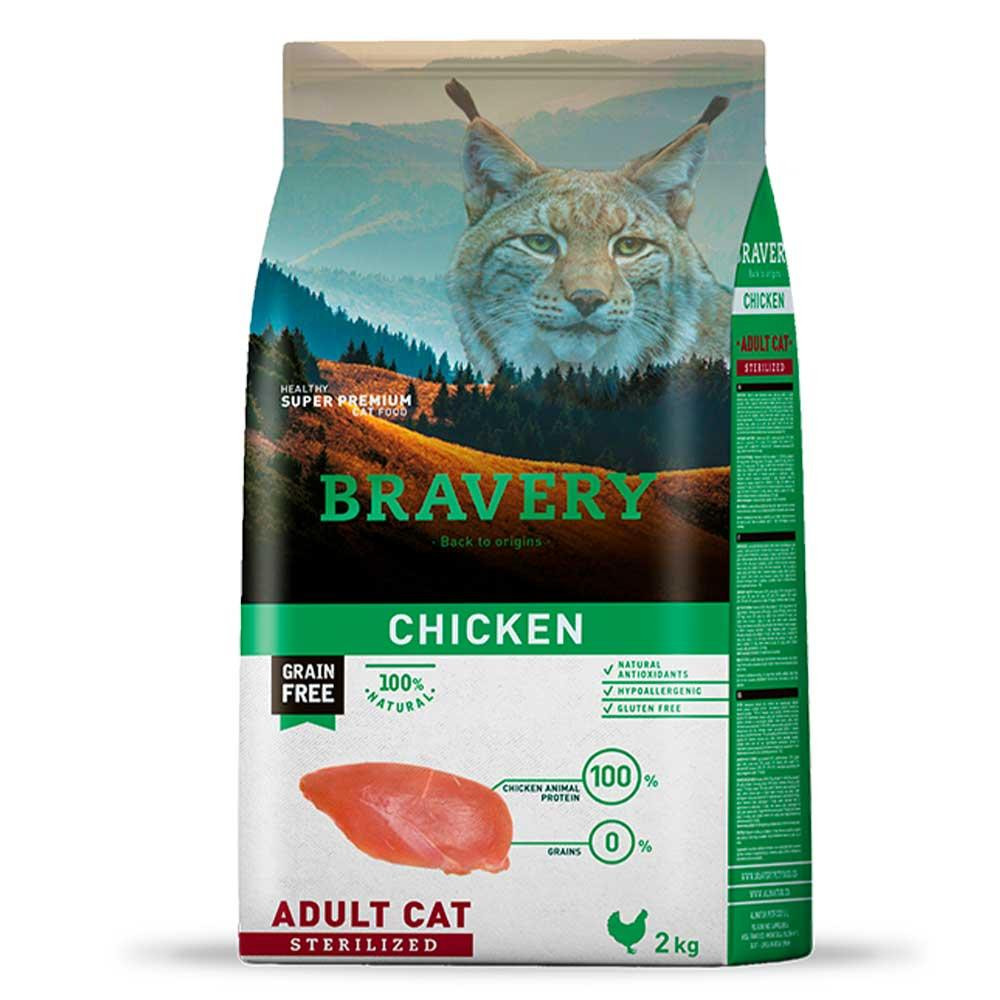 Bravery Adult Sterilized Chicken 2 кг 8436538947678 - зображення 1