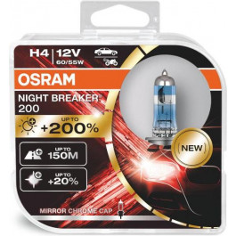   Osram H4 NIGHT BREAKER 200 +200% 12V 60/55W 3900K (64193NB200-HCB)