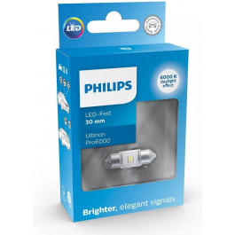   Philips C5W LED White Ultinon Pro6000 12В (11860CU60X1)