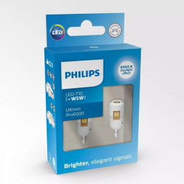   Philips W5W LED White Ultinon Pro6000 12В (11961CU60X2)