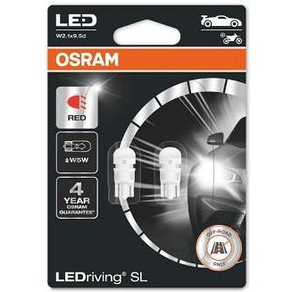 Osram W5W/T10 LEDriving SL Red 1W 12V 2825DRP-02B - зображення 1