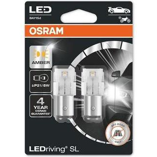 Osram P21/5W LEDriving SL 55/10Lm 12V 1.3/0.8W 7528DYP-02B - зображення 1