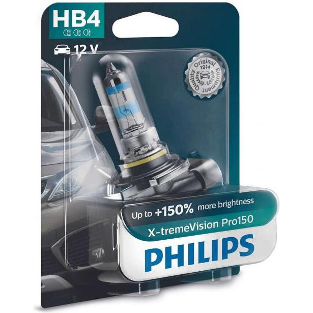 Philips HB4 X-tremeVision Pro150 +150% 51W 12V 3450K 9006XVPB1 - зображення 1